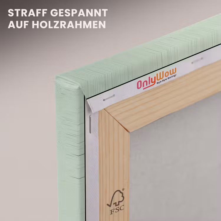 Dino - Bladeren - Grafisch - Groen canvas 2cm klein -uniquesellingpoint_afwerking-onlywow_DE