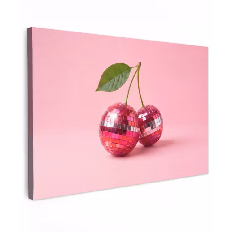 Disco - Kersen - Roze canvas 2cm klein -z3d
