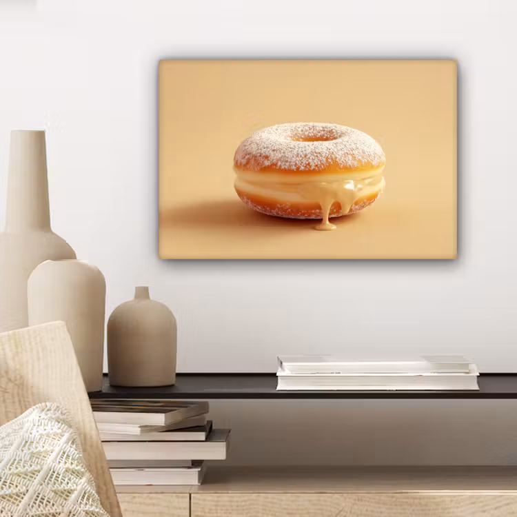 Donut - Romig - Poedersuiker - Beige canvas 2cm klein -closeup_print_DE