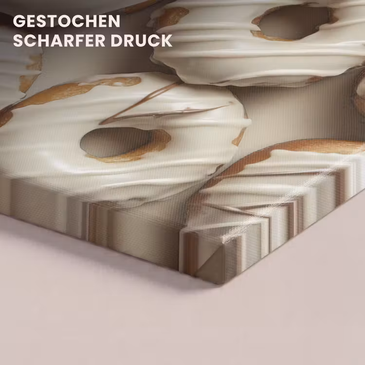 Donuts - Chocolade - Wit - Beige canvas 2cm klein -uniquesellingpoint_afwerking-onlywow_DE