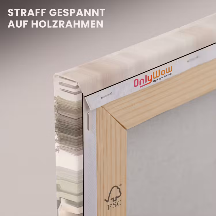 Dorp - Brug - Uitzicht - Groen canvas 2cm klein -uniquesellingpoint_afwerking-onlywow_DE