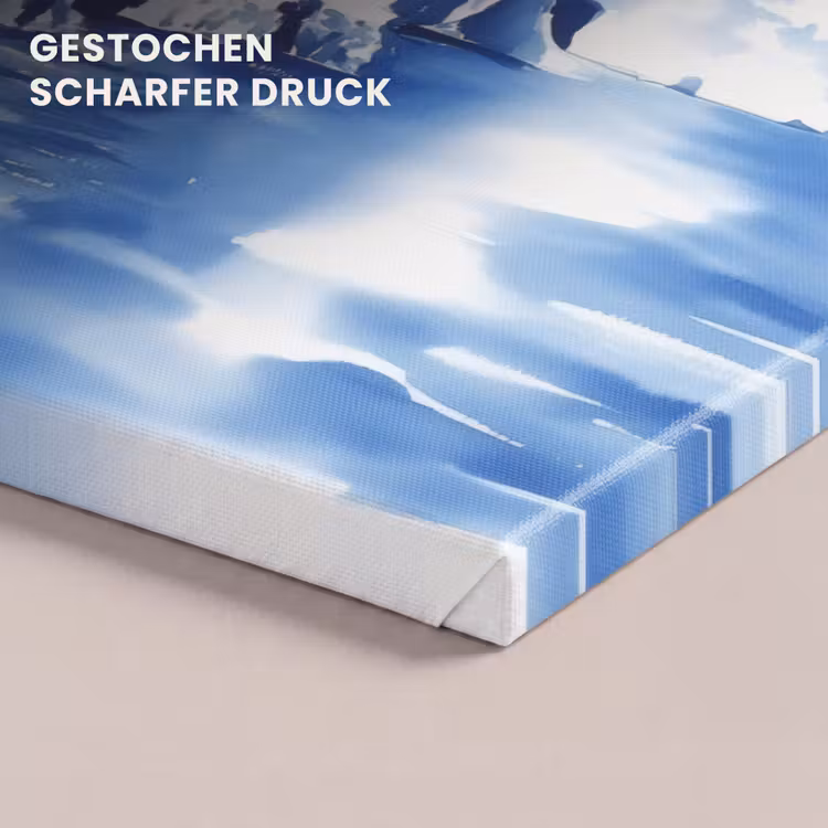 Dorp - Rotswand - Roeiboot - Water canvas 2cm klein -closeup_print_DE