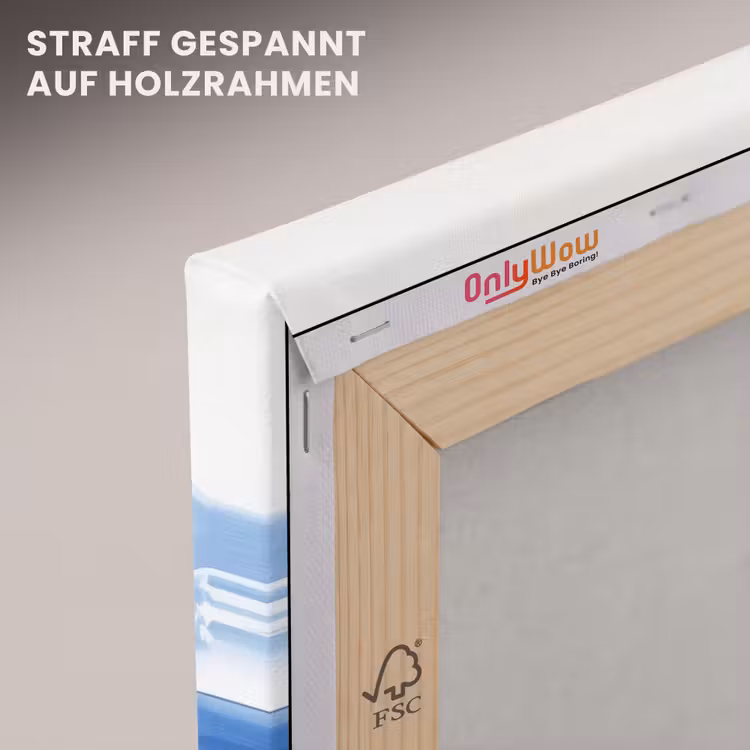 Dorp - Rotswand - Roeiboot - Water canvas 2cm klein -uniquesellingpoint_afwerking-onlywow_DE