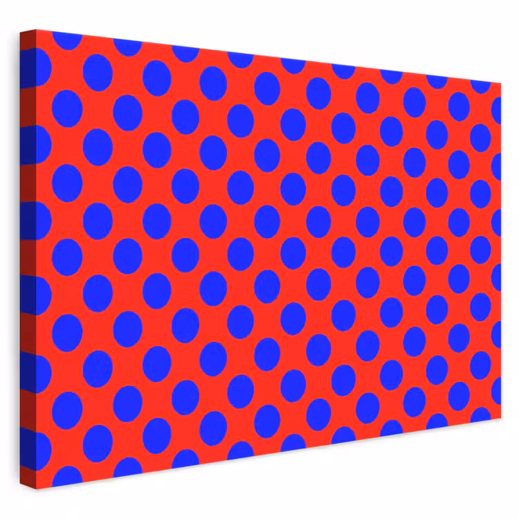 Dots - Klassiek - Rood canvas 2cm klein 34 -3d