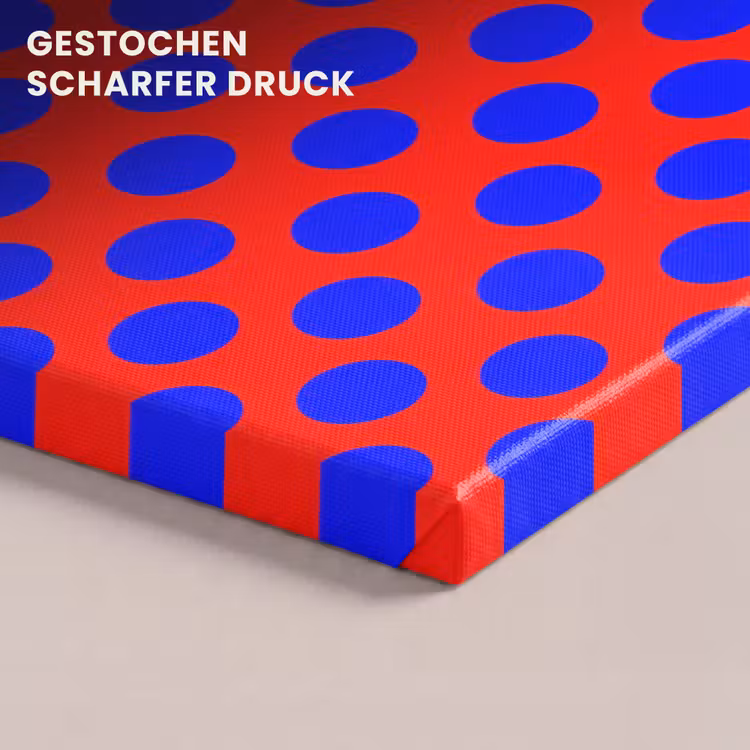 Dots - Klassiek - Rood canvas 2cm klein 34 -closeup_print_DE