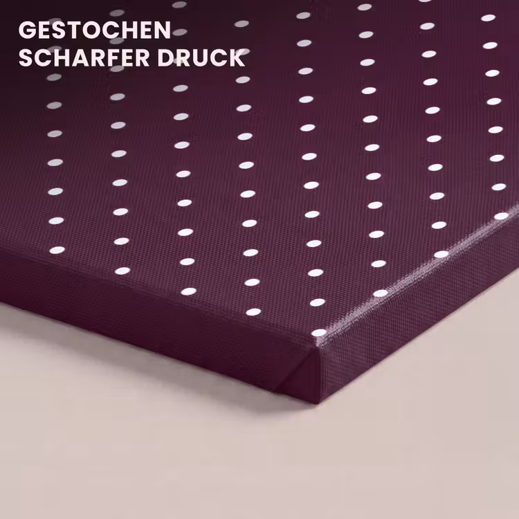 Stippen - Modern - Paars canvas 2cm klein 34 -closeup_print_DE