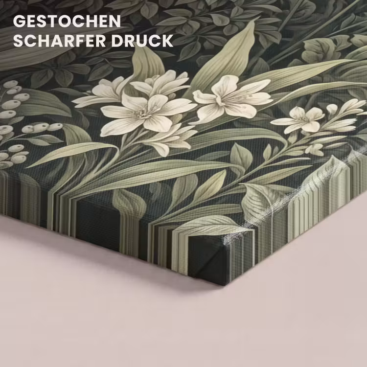Jungle - Bladeren - Botanisch - Groen canvas 2cm klein -uniquesellingpoint_afwerking-onlywow_DE