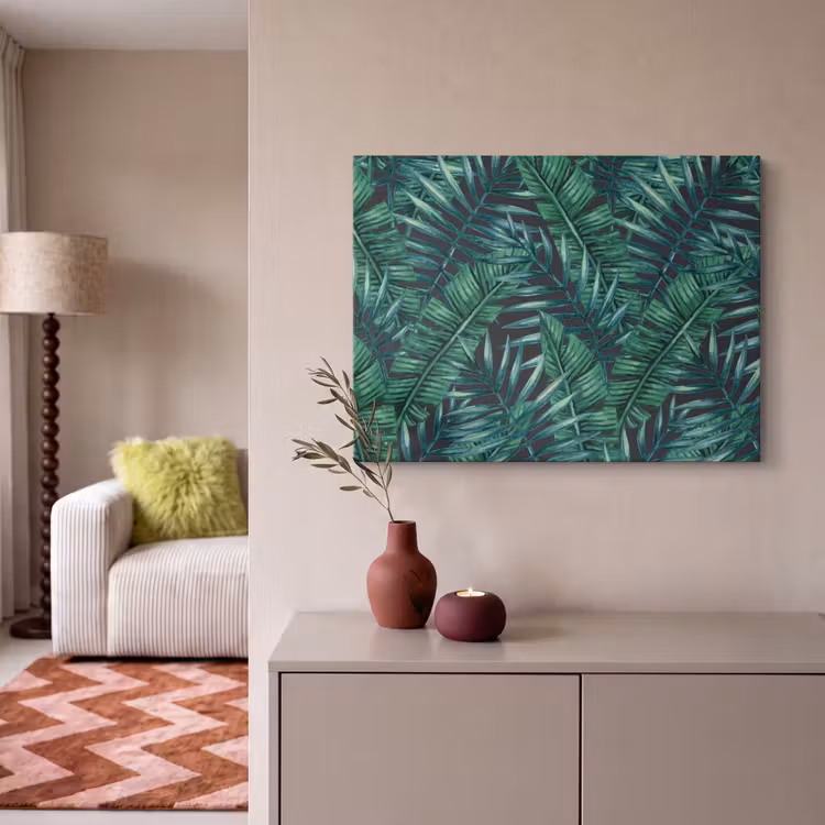 Jungle - Bladeren - Tropical canvas 2cm klein -sfeer1