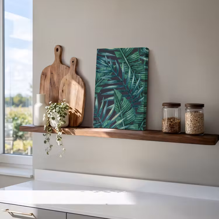 Jungle - Bladeren - Tropical canvas 2cm klein -sfeer3