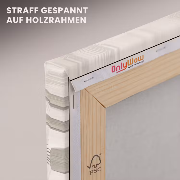 Jungle - Banenboom - Kolibrie - Beige canvas 2cm klein -uniquesellingpoint_afwerking-onlywow_DE