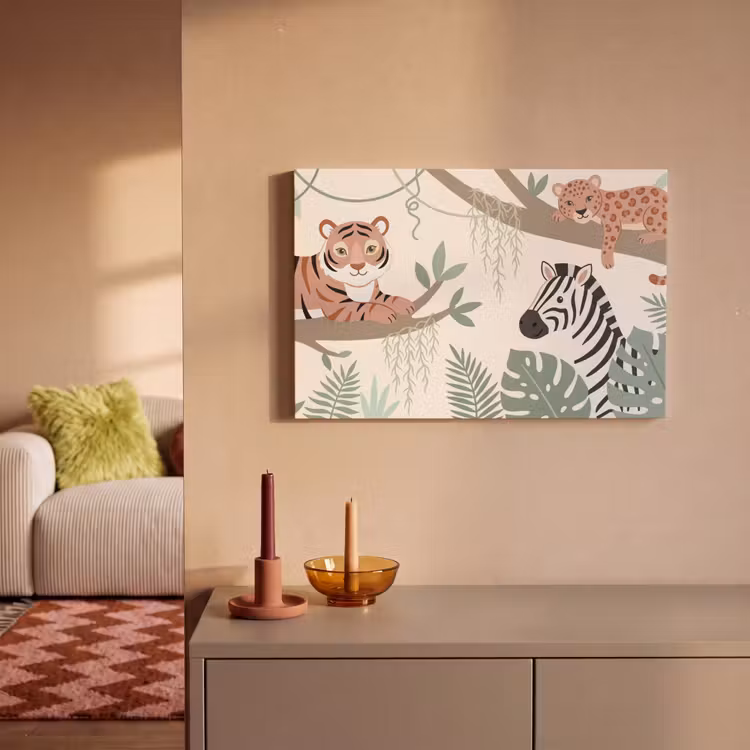 Jungle - Rustiek - Pastel canvas 2cm klein -sfeer1