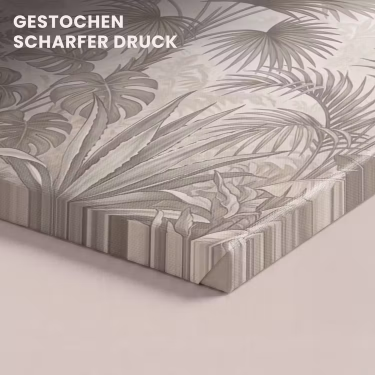 Jungle - Tropisch - Natuur -Vintage - Beige canvas 2cm klein -closeup_print_DE