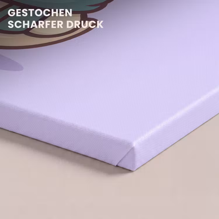 Eend - Sjaal - Paars canvas 2cm klein -uniquesellingpoint_afwerking-onlywow_DE