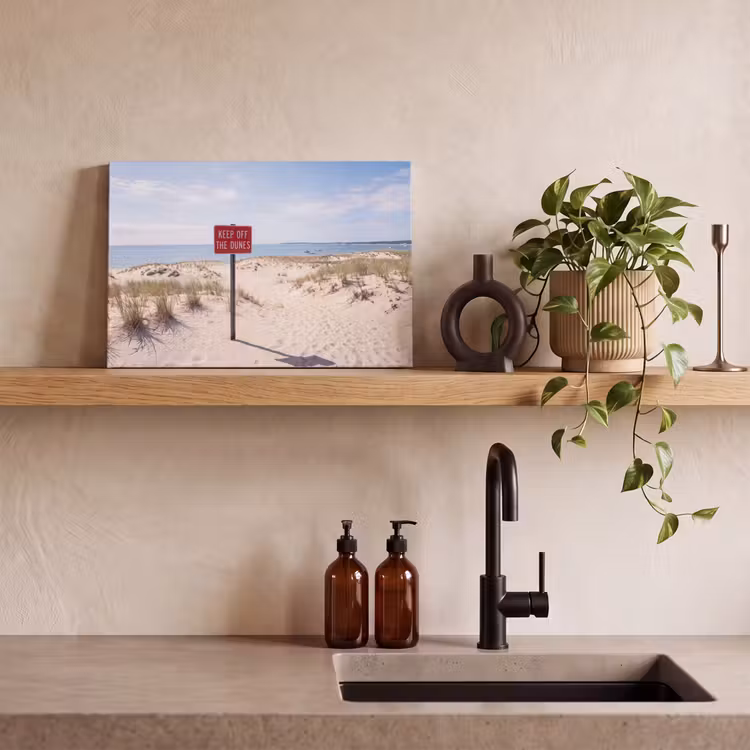 Duin - Bord - Kust - Landschap - Rood canvas 2cm klein -sfeer3