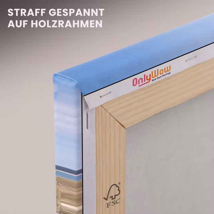 Duin - Bord - Kust - Landschap - Rood canvas 2cm klein -uniquesellingpoint_afwerking-onlywow_DE
