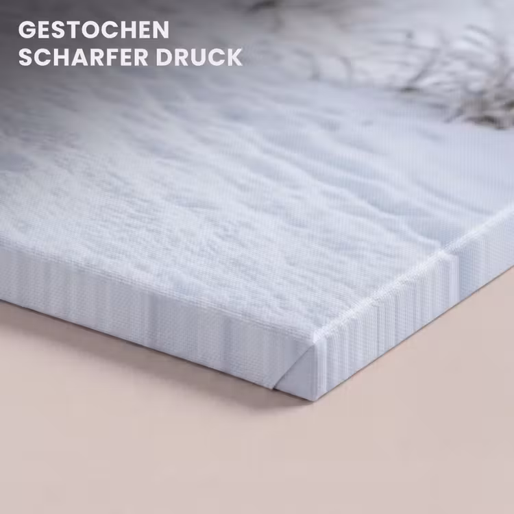 Duinen - Sneeuw - Strand - Winter - Serene canvas 2cm klein -uniquesellingpoint_afwerking-onlywow_DE
