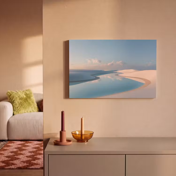 Duinen - Waterplas - Oneindige rust canvas 2cm klein -sfeer1