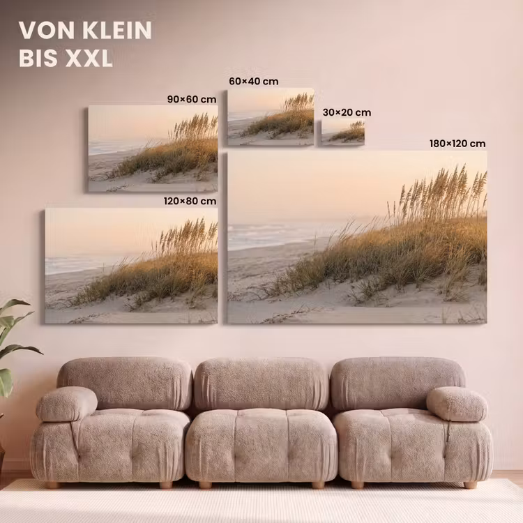Duinlandschap - Zonsondergang - Strand canvas 2cm klein -Xsfeer8_DE