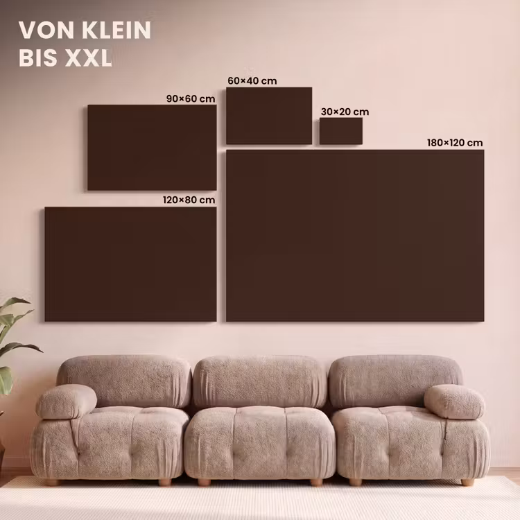 Dark - Chocolate - Bruin canvas 2cm klein 34 -Xsfeer8_DE