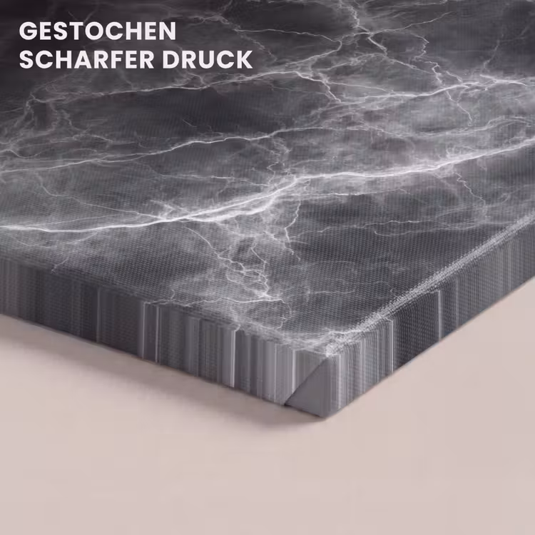 Donkergrijs - Bliksem - Marmer canvas 2cm klein 34 -closeup_print_DE