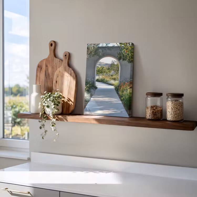 Doorkijk - Pad - Beton - Landschap canvas 2cm klein -closeup_print_DE