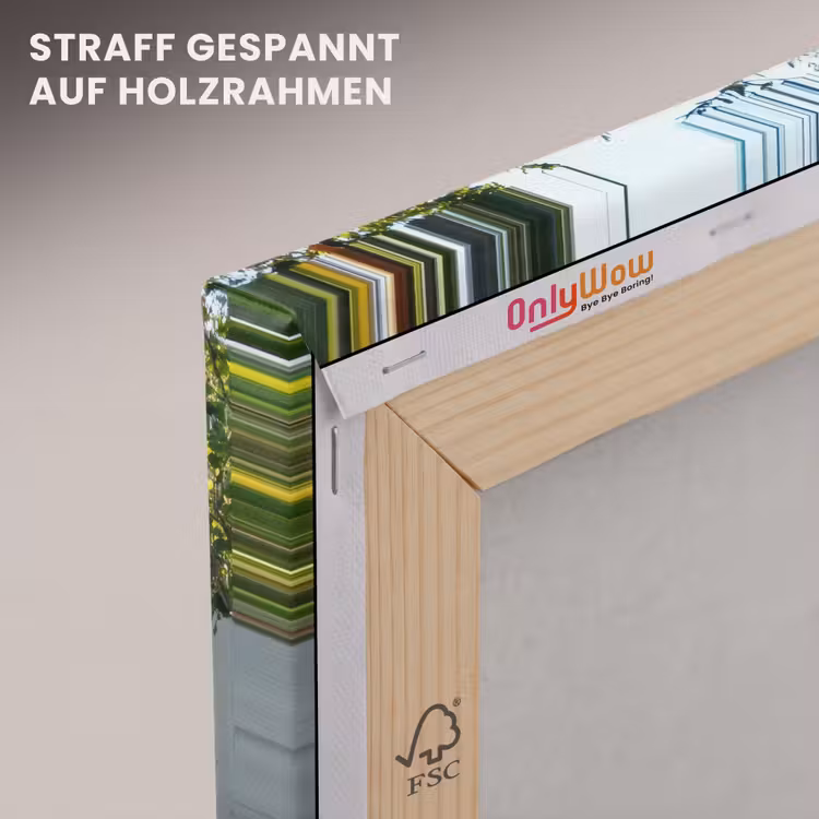 Doorkijk - Pad - Beton - Landschap canvas 2cm klein -uniquesellingpoint_afwerking-onlywow_DE
