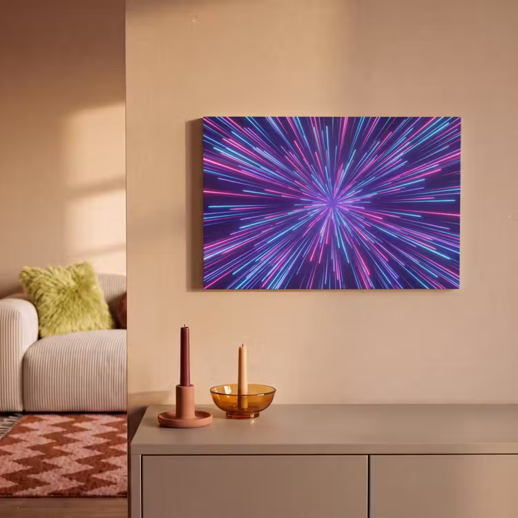 Dynamisch - Ruimte - Kleurrijk canvas 2cm klein -sfeer1