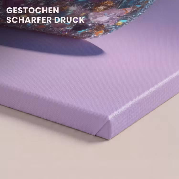 Edelstenen - Glitters - Paars - Kleurrijk canvas 2cm klein -uniquesellingpoint_afwerking-onlywow_DE