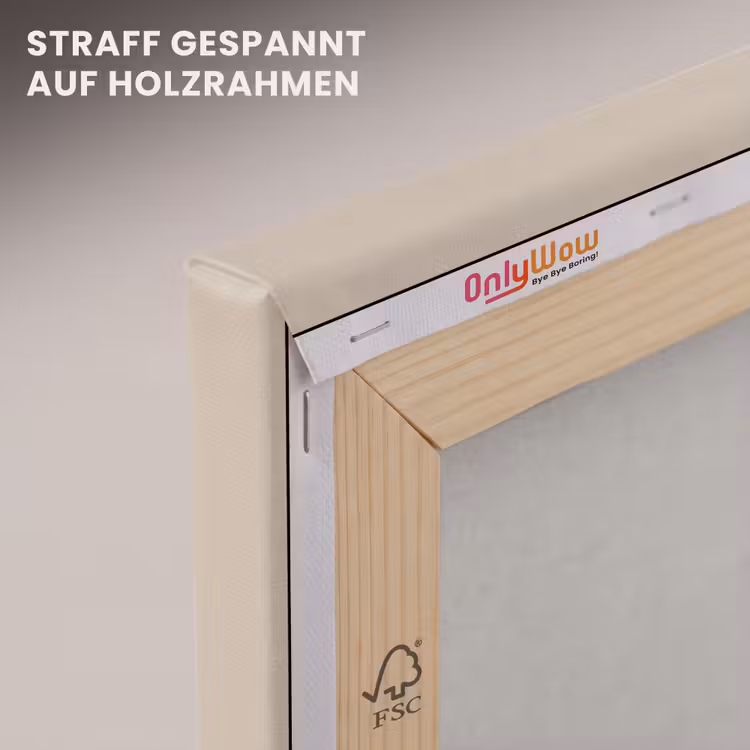 Eikenboom - Schaduw - Egaal canvas 2cm klein -uniquesellingpoint_afwerking-onlywow_DE