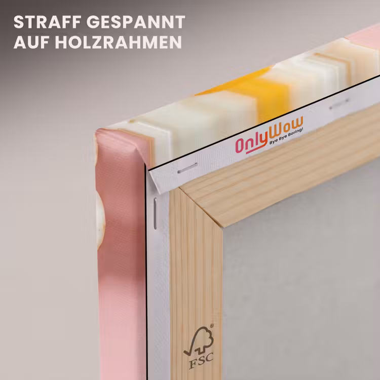 Eieren - Bloem - Roze canvas 2cm klein -uniquesellingpoint_afwerking-onlywow_DE