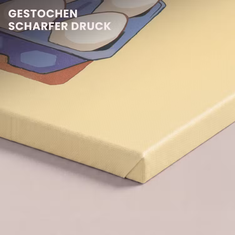 Eieren - Doos - Minimalistisch - Blauw canvas 2cm klein -uniquesellingpoint_afwerking-onlywow_DE