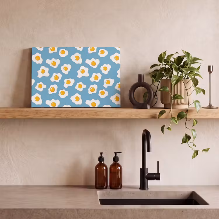 Eieren - Dooiers - Blauw canvas 2cm klein 34 -sfeer3