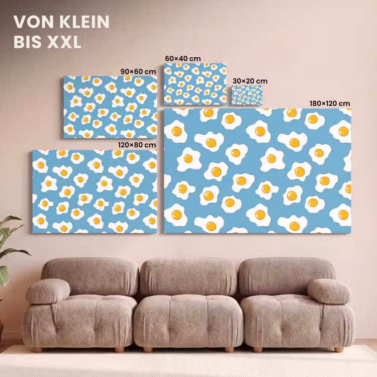 Eieren - Dooiers - Blauw canvas 2cm klein 34 -Xsfeer8_DE