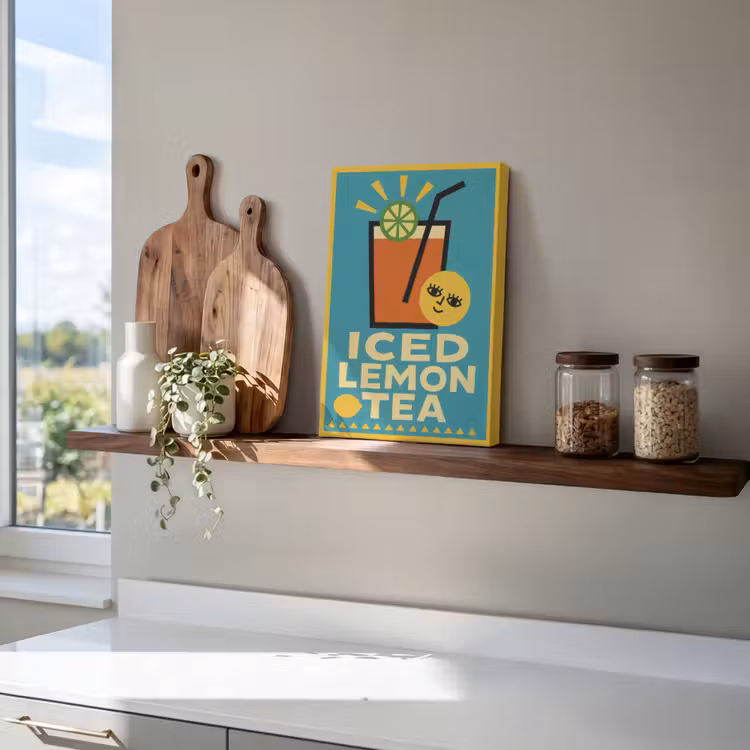 Ijsthee - Illustratie - Blauw - Citroen canvas 2cm klein -atmosphere_sfeer3_global