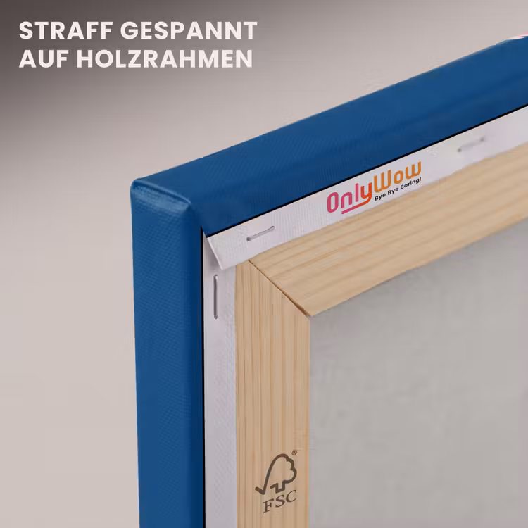 Ijsje - Hoorntje - Steentjes - Blauw canvas 2cm klein -uniquesellingpoint_afwerking-onlywow_DE