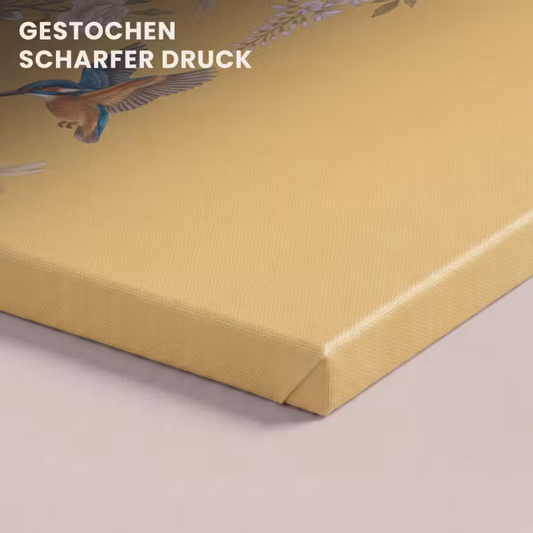 IJsvogels - Bloesem - Geel canvas 2cm klein -closeup_print_DE