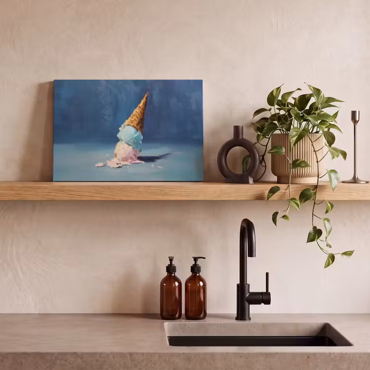Ijshoorn - Bolletjes - Smelt - Roze canvas 2cm klein -sfeer6