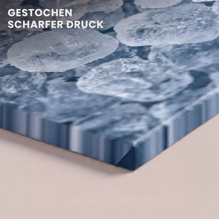 Ijsblokjes - Water - Blauw canvas 2cm klein -closeup_print_DE
