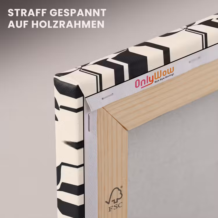 Elegant - Patroon - Zwart - Beige canvas 2cm klein 34 -uniquesellingpoint_afwerking-onlywow_DE