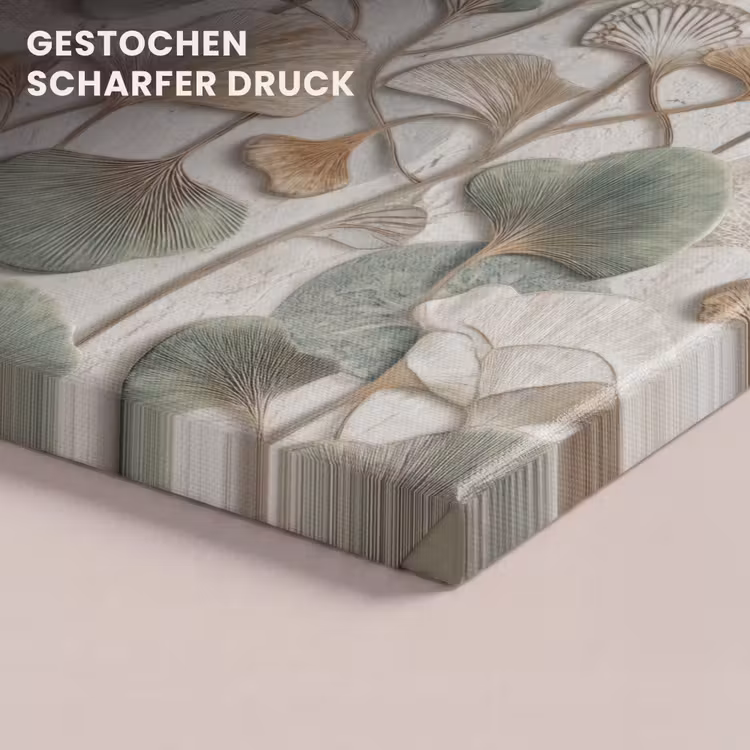 Elegant - Bladeren - Groen canvas 2cm klein 34 -uniquesellingpoint_afwerking-onlywow_DE