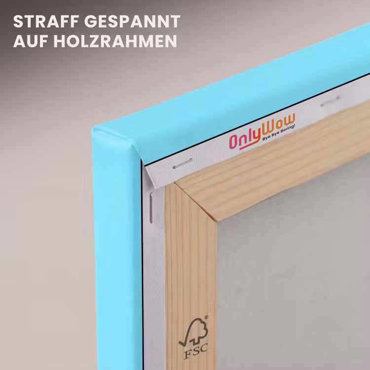 Electric - Cyan - Blauw canvas 2cm klein 34 -uniquesellingpoint_afwerking-onlywow_DE