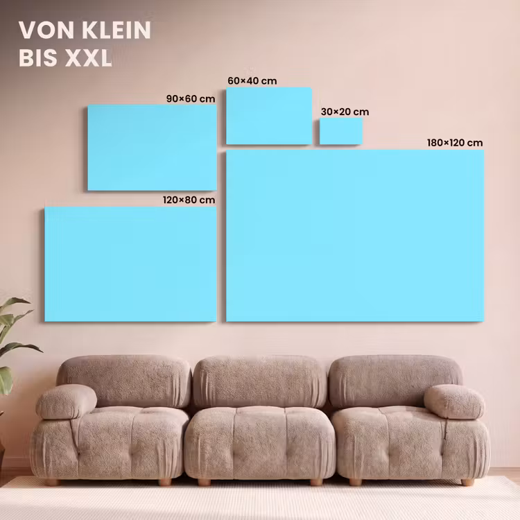 Electric - Cyan - Blauw canvas 2cm klein 34 -Xsfeer8_DE
