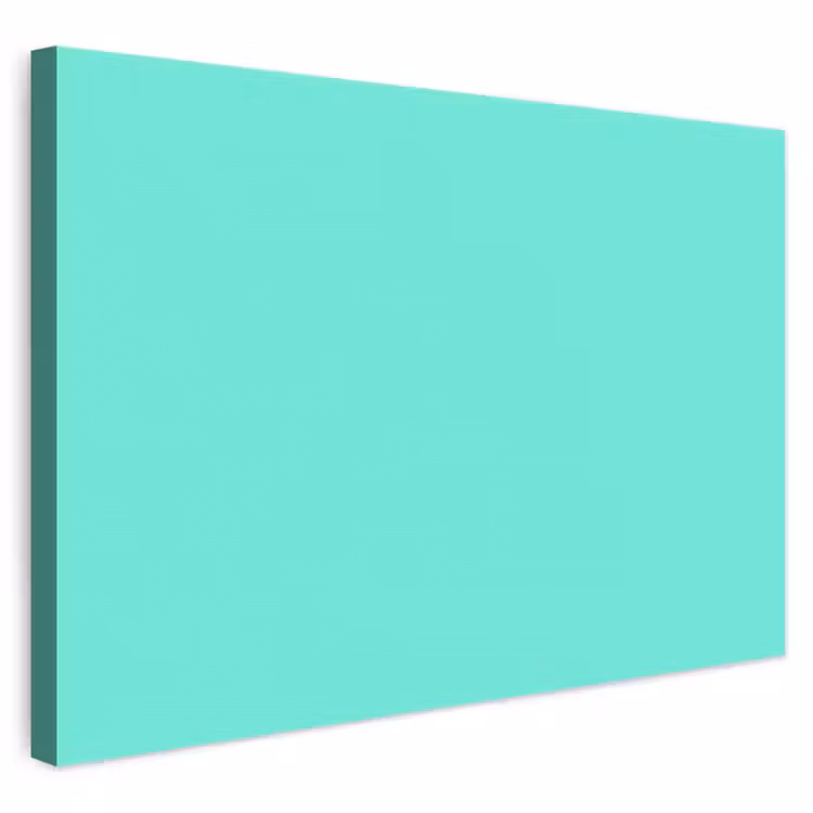 Electric - Cyan - Turkoois canvas 2cm klein 34 -3d