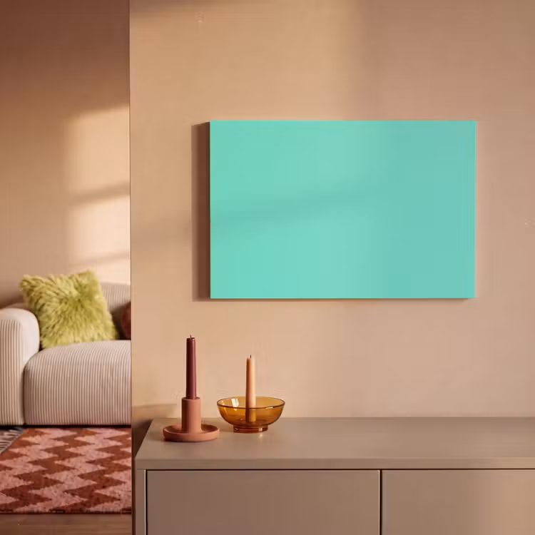 Electric - Cyan - Turkoois canvas 2cm klein 34 -sfeer1