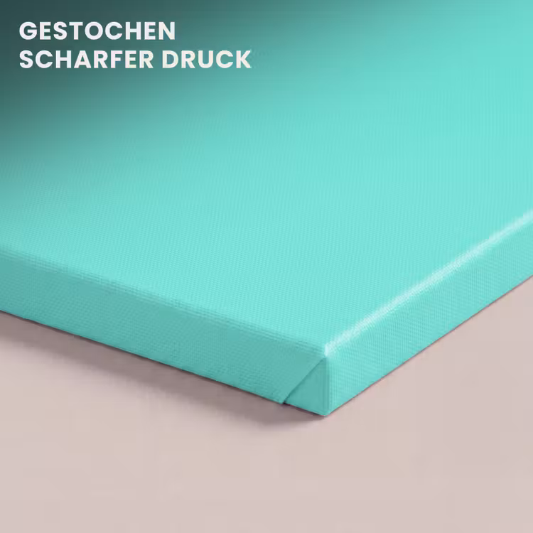 Electric - Cyan - Turkoois canvas 2cm klein 34 -closeup_print_DE