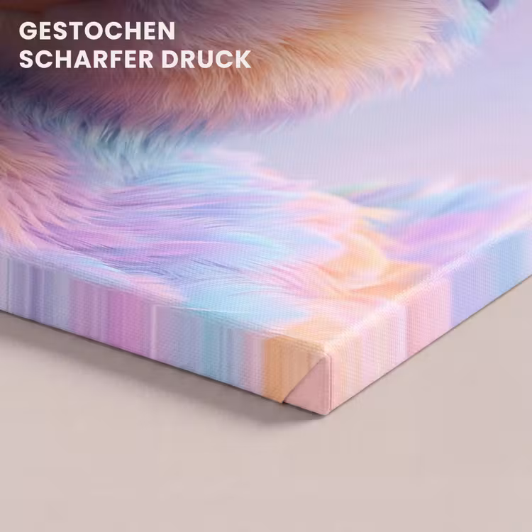 Eend - bril - Pastel canvas 2cm klein -closeup_print_DE