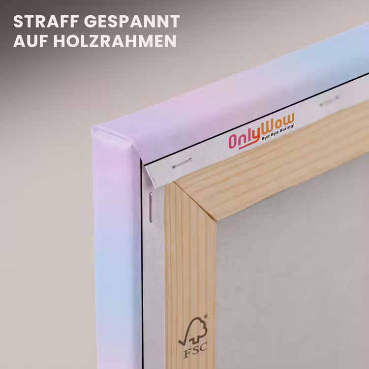 Eend - bril - Pastel canvas 2cm klein -uniquesellingpoint_afwerking-onlywow_DE