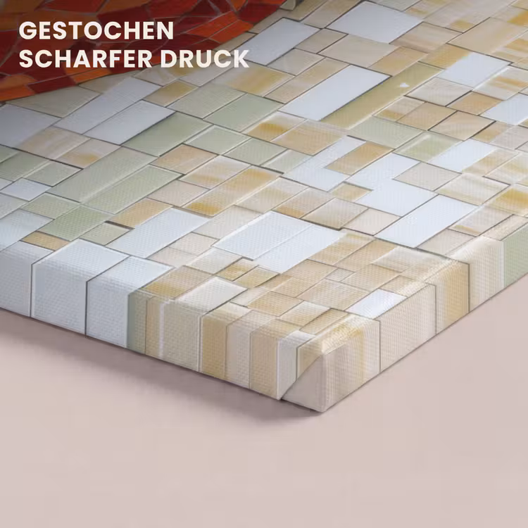 Aardbei - Rood - Mozaïek - Fruit canvas 2cm klein -uniquesellingpoint_afwerking-onlywow_DE