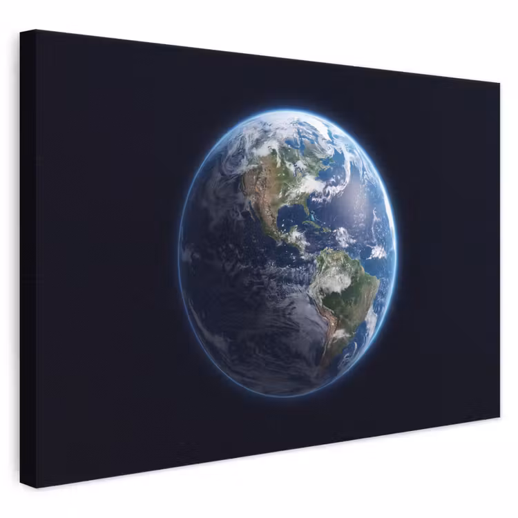 Leinwandbild - Erde – Weltraum – Kosmos - Aarde - Ruimte - Kosmos canvas 2cm klein
