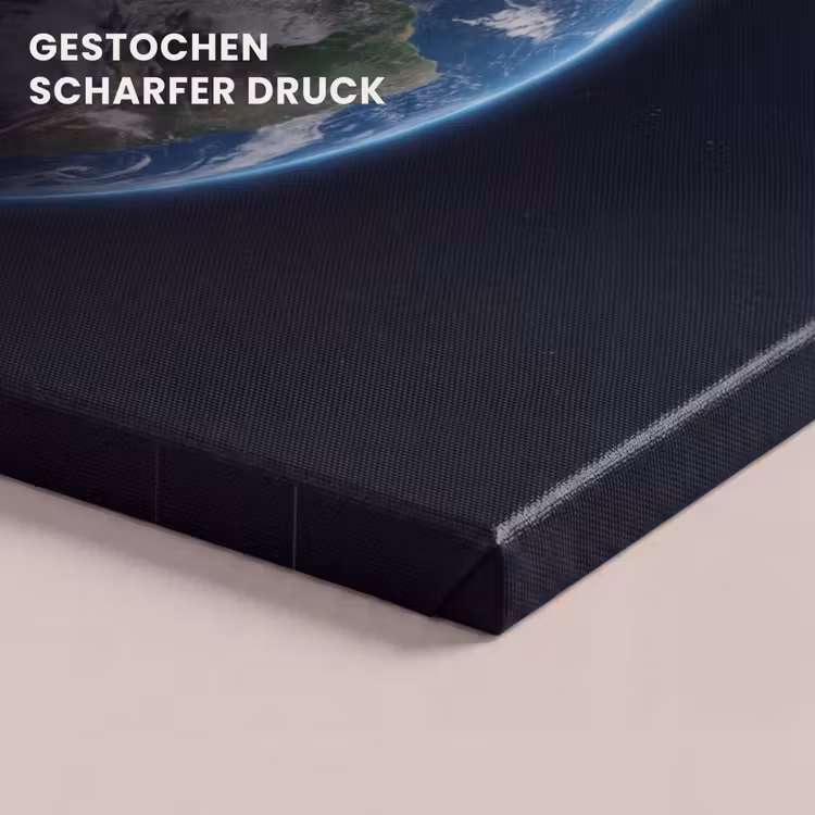 Leinwandbild - Erde – Weltraum – Kosmos - Aarde - Ruimte - Kosmos canvas 2cm klein